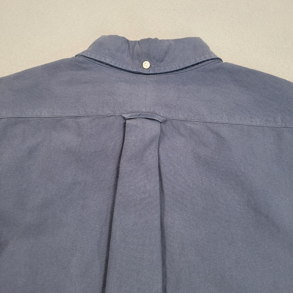 Ralph Lauren Mens Custom Fit Oxford Button Down Shirt Large Blue Long Sleeve - Picture 4 of 9
